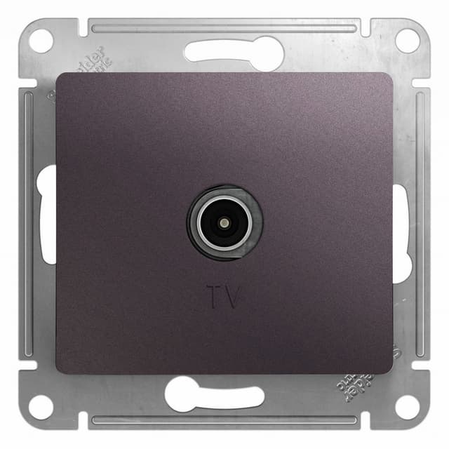 Розетка TV одиночная Schneider Electric Glossa сиреневый туман — купить в Electrica Shop
