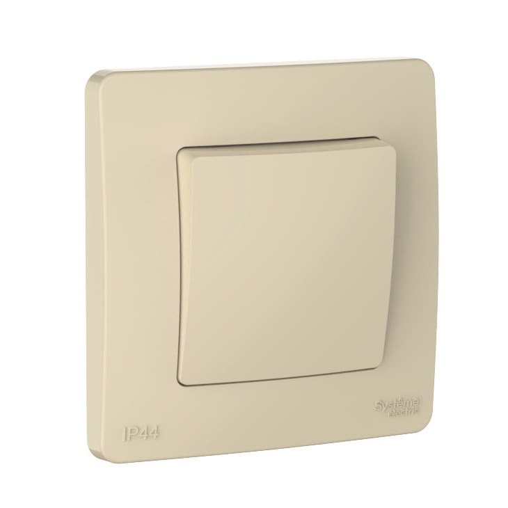 Выключатель проходной одноклавишный Schneider Electric Blanca бежевый BLNVS410607