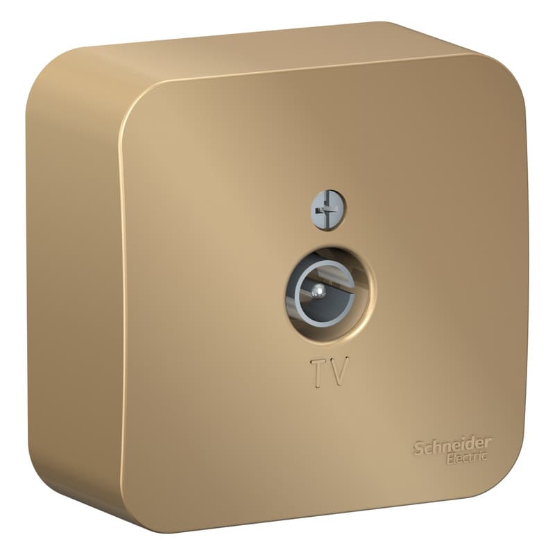 Розетка TV оконечная Systeme Electric Blanca BLNTA000014, цвет титан, для подключения антенны.