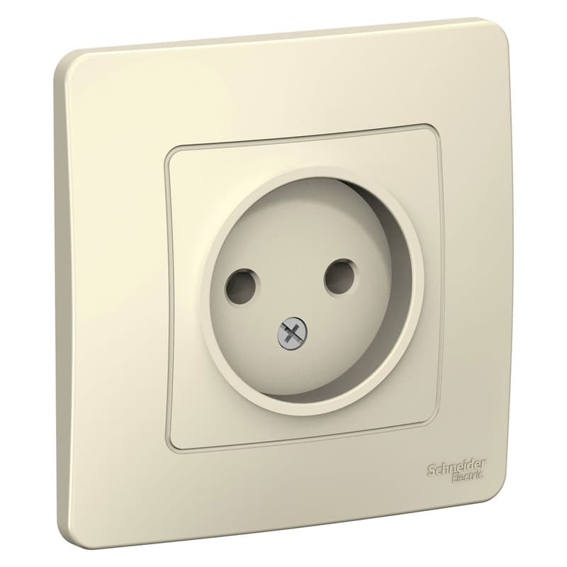 Розетка без заземления Systeme Electric Blanca BLNRS000012, цвет молочный, для скрытого монтажа, серия Blanca.