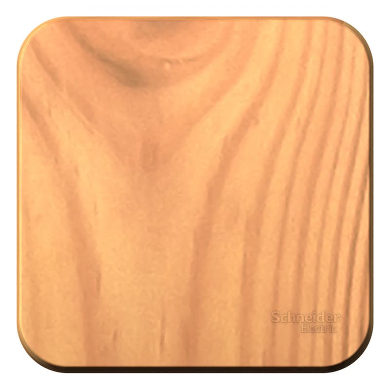 Выключатель однокнопочный Systeme Electric Blanca BLNCA101015, цвет ясень.