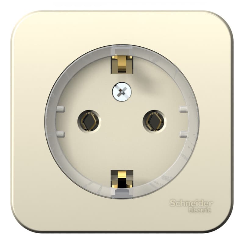 Розетка с заземлением Systeme (Schneider) Electric Blanca BLNRA110112 (молочный)