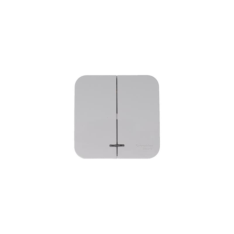 Выключатель 2-клавишный с подсветкой Systeme (Schneider) Electric Blanca BLNVA105111 (белый)
