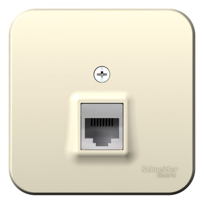 Розетка телефонная Systeme (Schneider) Electric Blanca BLNIA011002 (молочный)