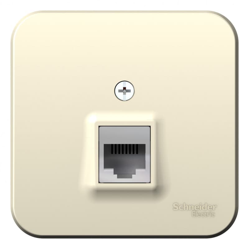 Розетка компьютерная (интернет) Systeme Electric Blanca BLNIA045002, цвет молочный, разъем RJ45 Cat.5e.