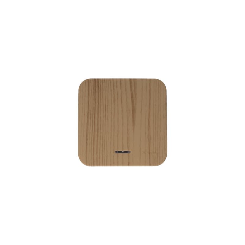 Выключатель 1-клавишный с подсветкой Systeme (Schneider) Electric Blanca BLNVA101115 (ясень)