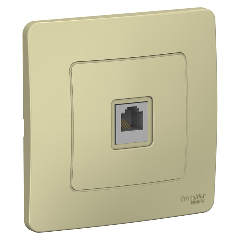 Розетка телефонная Schneider Electric Blanca бежевый RJ-11 BLNIS011007