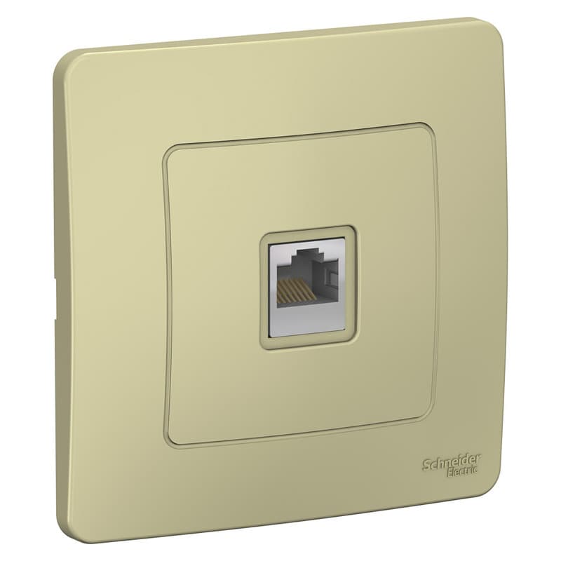 Розетка компьютерная Schneider Electric Blanca бежевый RJ-45 BLNIS045007