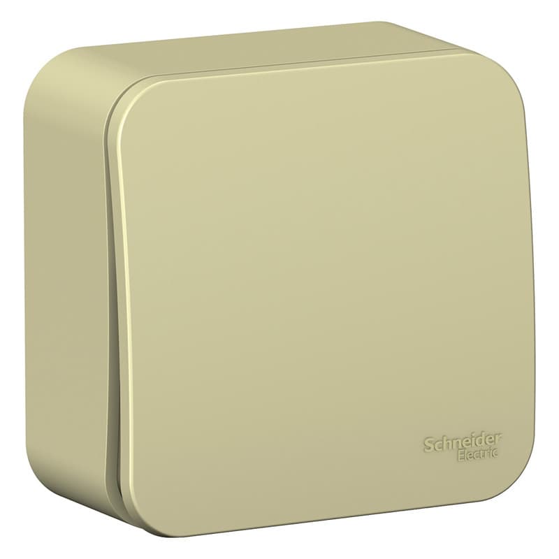 Выключатель однокнопочный Systeme Electric Blanca BLNCA101017, цвет бежевый, для скрытого монтажа, кнопочный механизм, серия Blanca.
