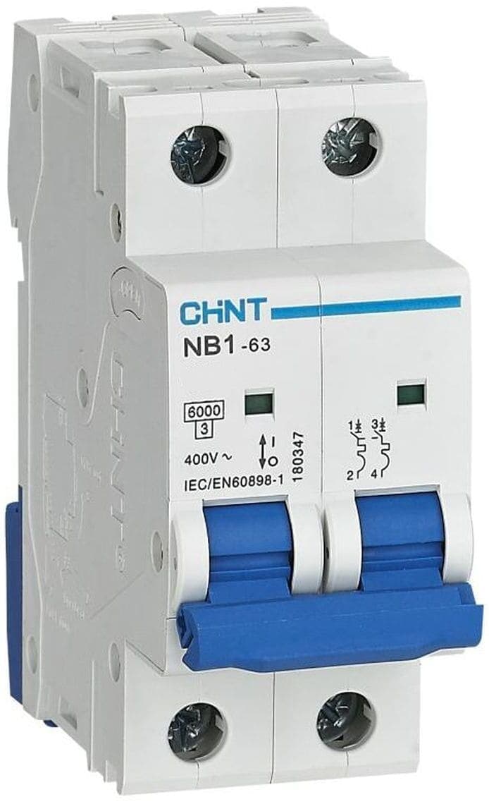 Автоматический выключатель Chint NB1-63 2P 25А C