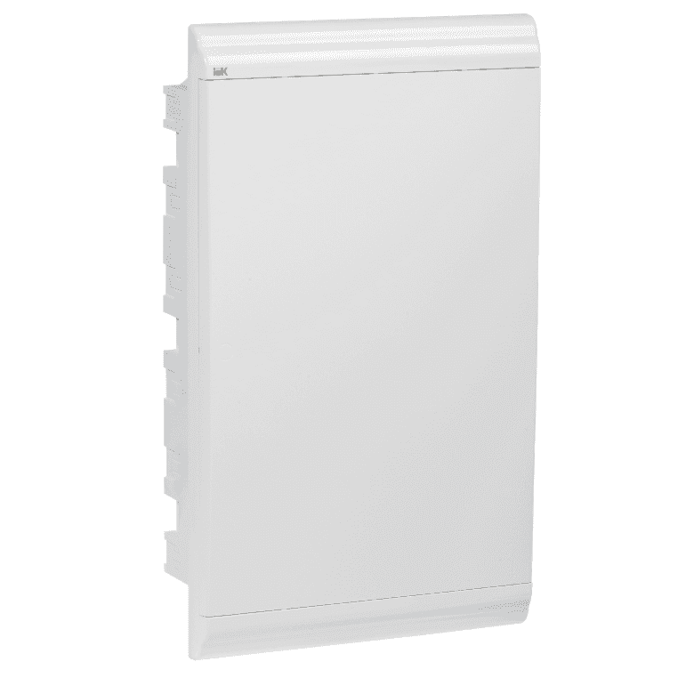 Бокс пластиковый встраиваемый IEK PRIME MKP82-V-36-WD-41-05, ЩРВ-П-36, на 36 модулей (3 ряда), IP41, белая непрозрачная дверца, белый