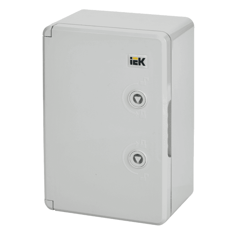 Бокс пластиковый навесной IEK ЩМПп MKP93-N-302013-65, 300х200х130 мм, 100А, IP65, с монтажной панелью, серый