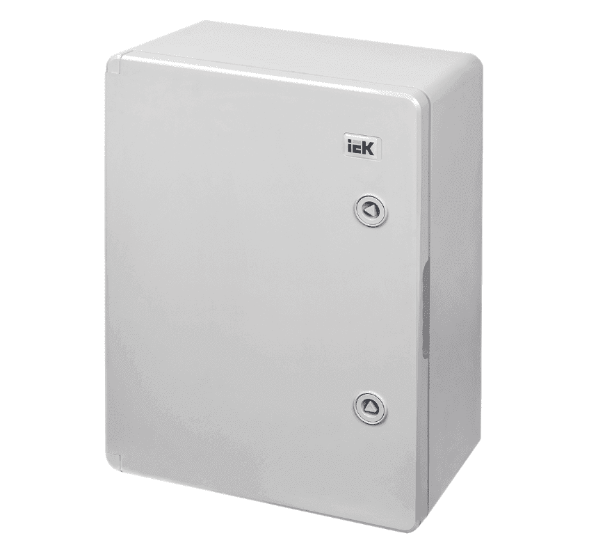 Бокс пластиковый навесной IEK ЩМПп MKP93-N-403017-65, 400×300×170 мм, IP65, с монтажной панелью, серый