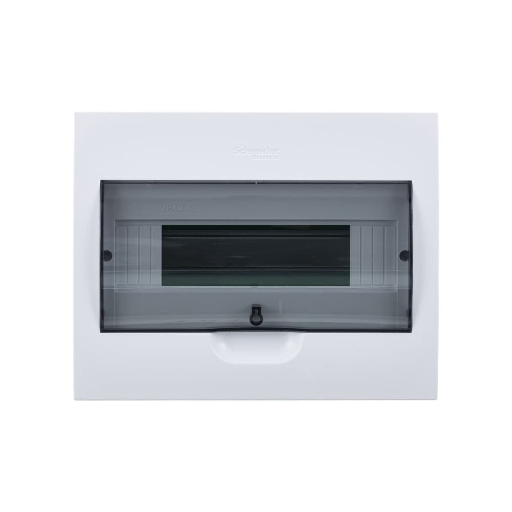 Бокс пластиковый встраиваемый Systeme (Schneider) Electric City9 Box EZ9E112S2FRU на 12 модулей - вид спереди