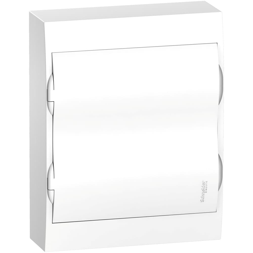 Бокс пластиковый навесной Systeme Electric City9 Box EZ9E212P2SRU, 2 ряда на 24 модуля, с белой дверцей, IP40, белый