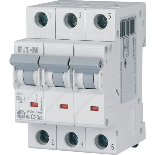 Автоматический выключатель Eaton HL-C20/3, фото 2