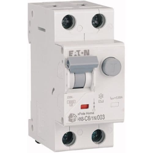 Дифференциальный автоматический выключатель Eaton HNB-C6/1N/003
