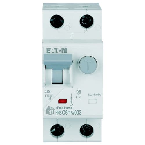 Дифференциальный автоматический выключатель Eaton HNB-C6/1N/003, фото 4