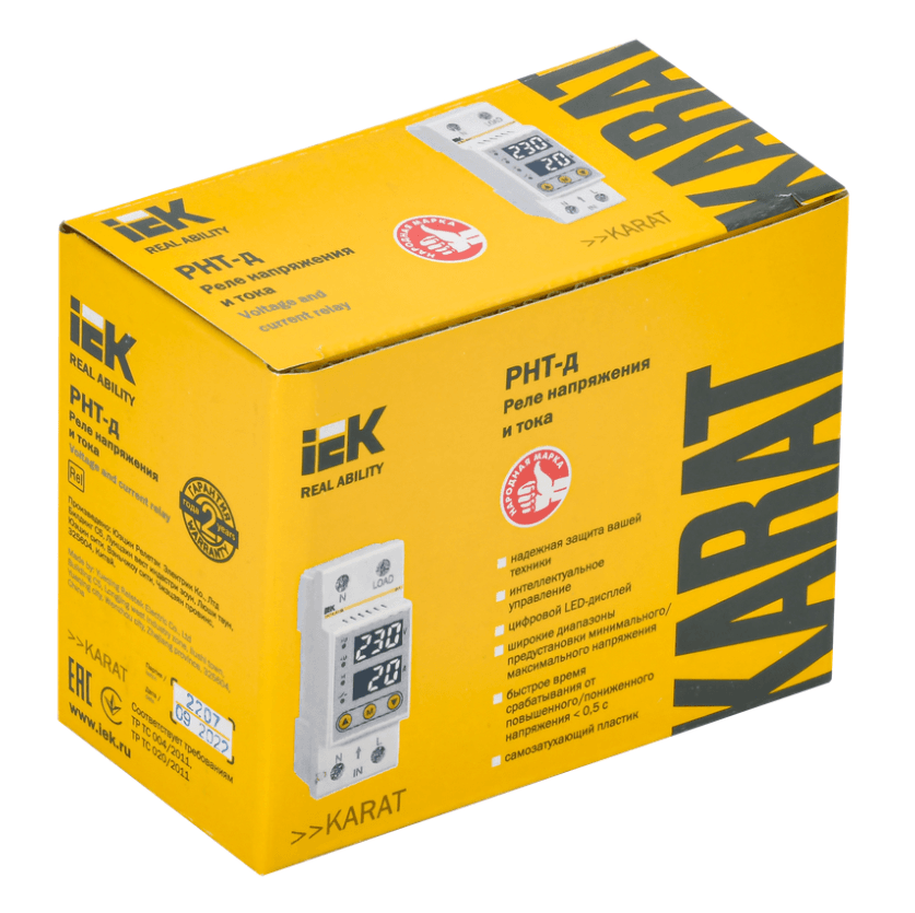 Реле напряжения и тока РНТ-д однофазное 25А IEK IVC21-1-25