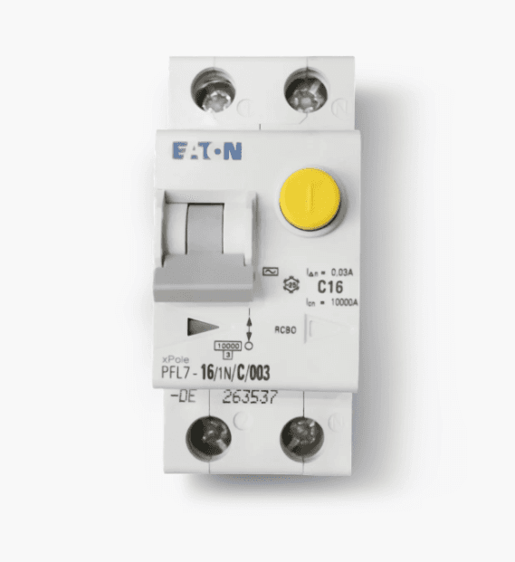 Дифференциальный автоматический выключатель Eaton PFL6-16/1N/C/003
