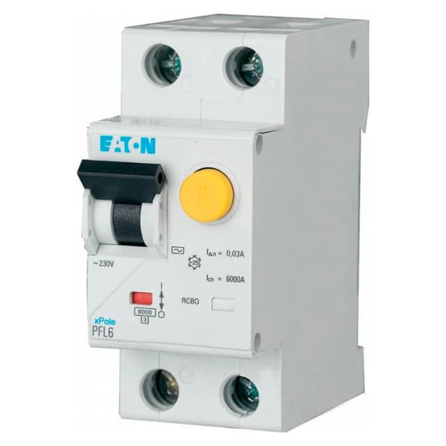 Дифференциальный автоматический выключатель Eaton PFL6-40/1N/C/003