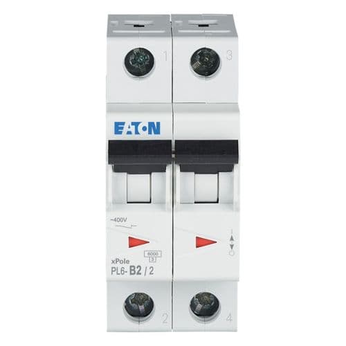 Автоматический выключатель Eaton PL6-B2/2, фото 3