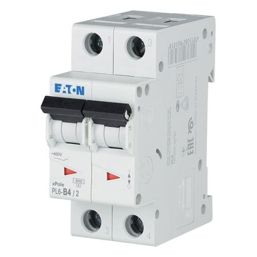 Автоматический выключатель Eaton PL6-B4/2