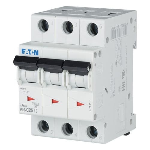 Автоматический выключатель Eaton PL6-C25/3