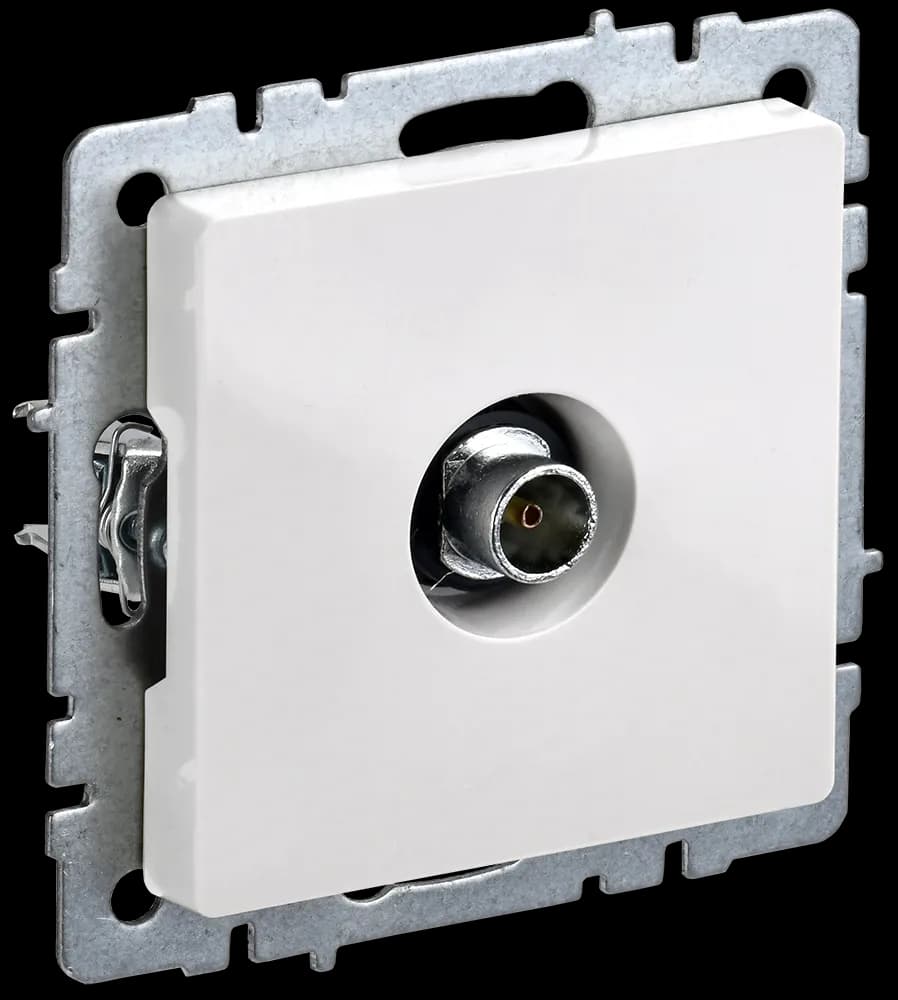 Розетка TV IEK BRITE BR-A10-O-K01 (белый)