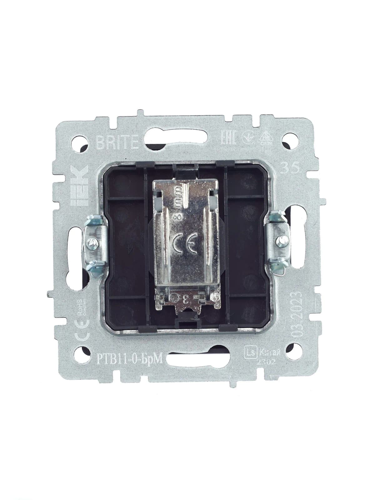 Розетка TV IEK BRITE BR-A10-O-K35 (маренго), фото 2