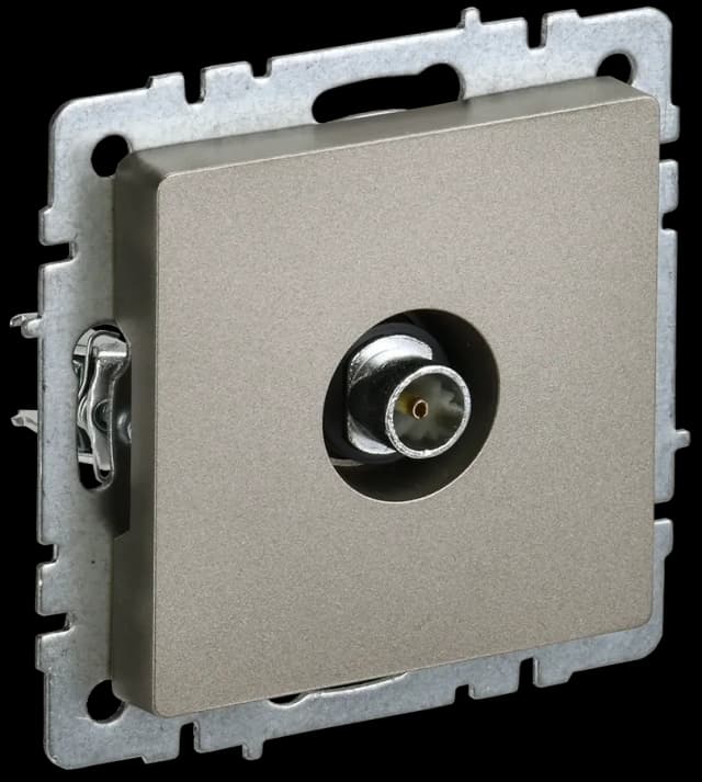 Розетка TV IEK BRITE BR-A10-O-K37 (шампань)