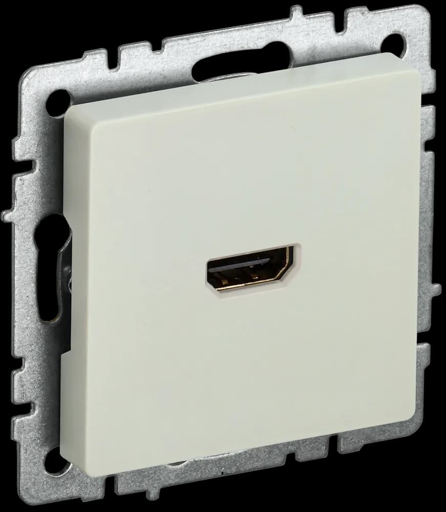 Розетка HDMI IEK BRITE BR-H10-K10 (бежевый)