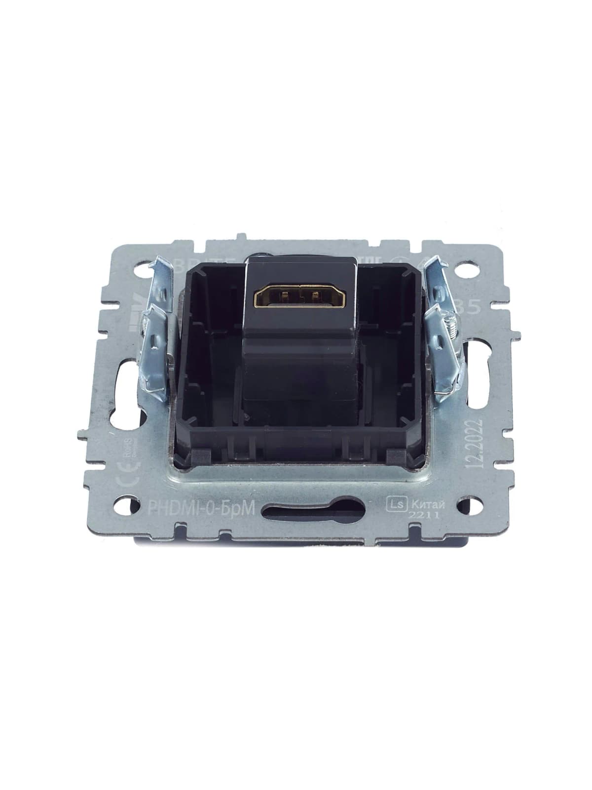 Розетка HDMI IEK BRITE BR-H10-K35 (маренго), фото 3