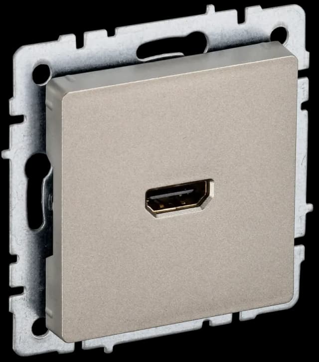 Розетка HDMI IEK BRITE BR-H10-K37 (шампань)