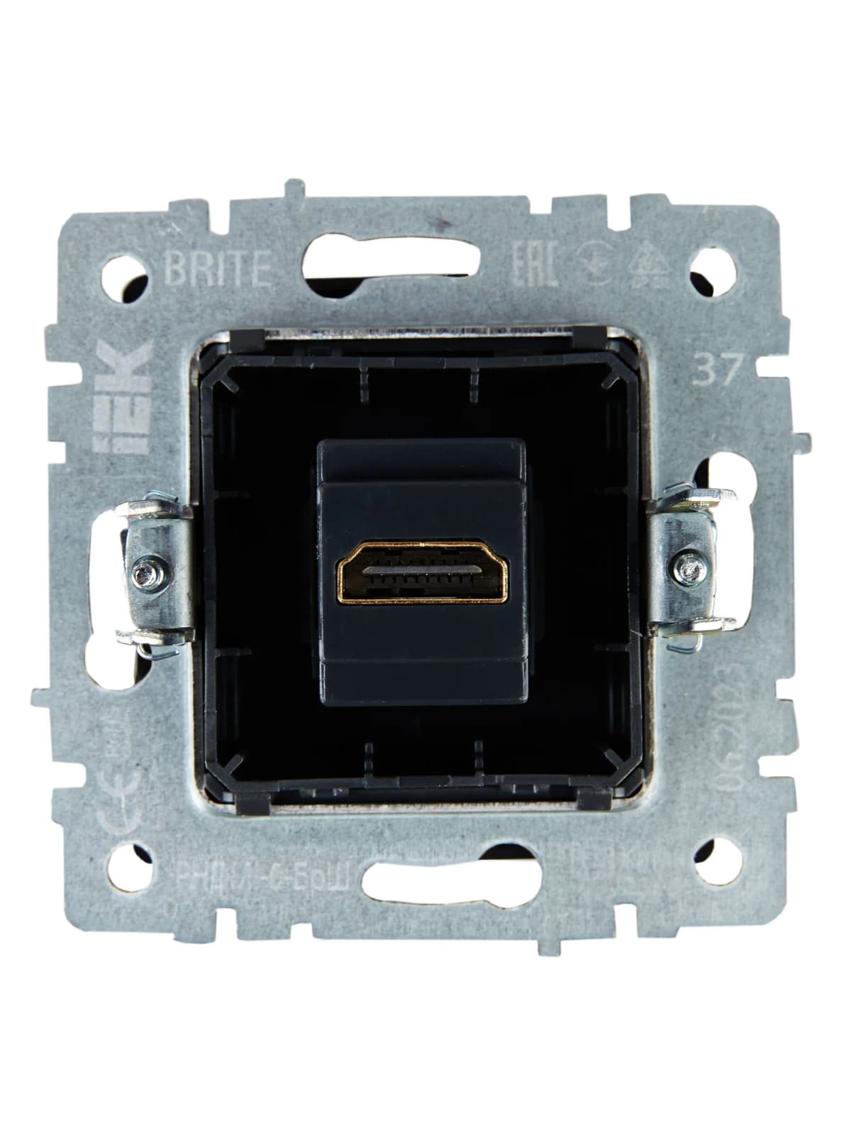 Розетка HDMI IEK BRITE BR-H10-K37 (шампань), фото 2