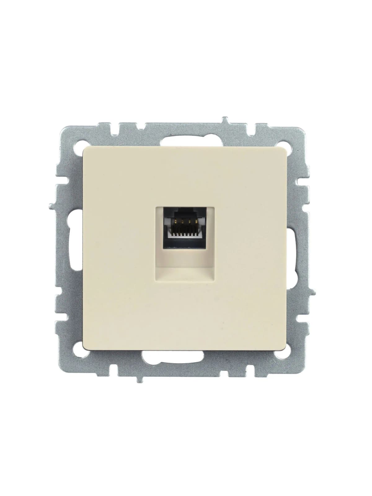Розетка компьютерная IEK BRITE BR-K10-1-K10 (бежевый), фото 4