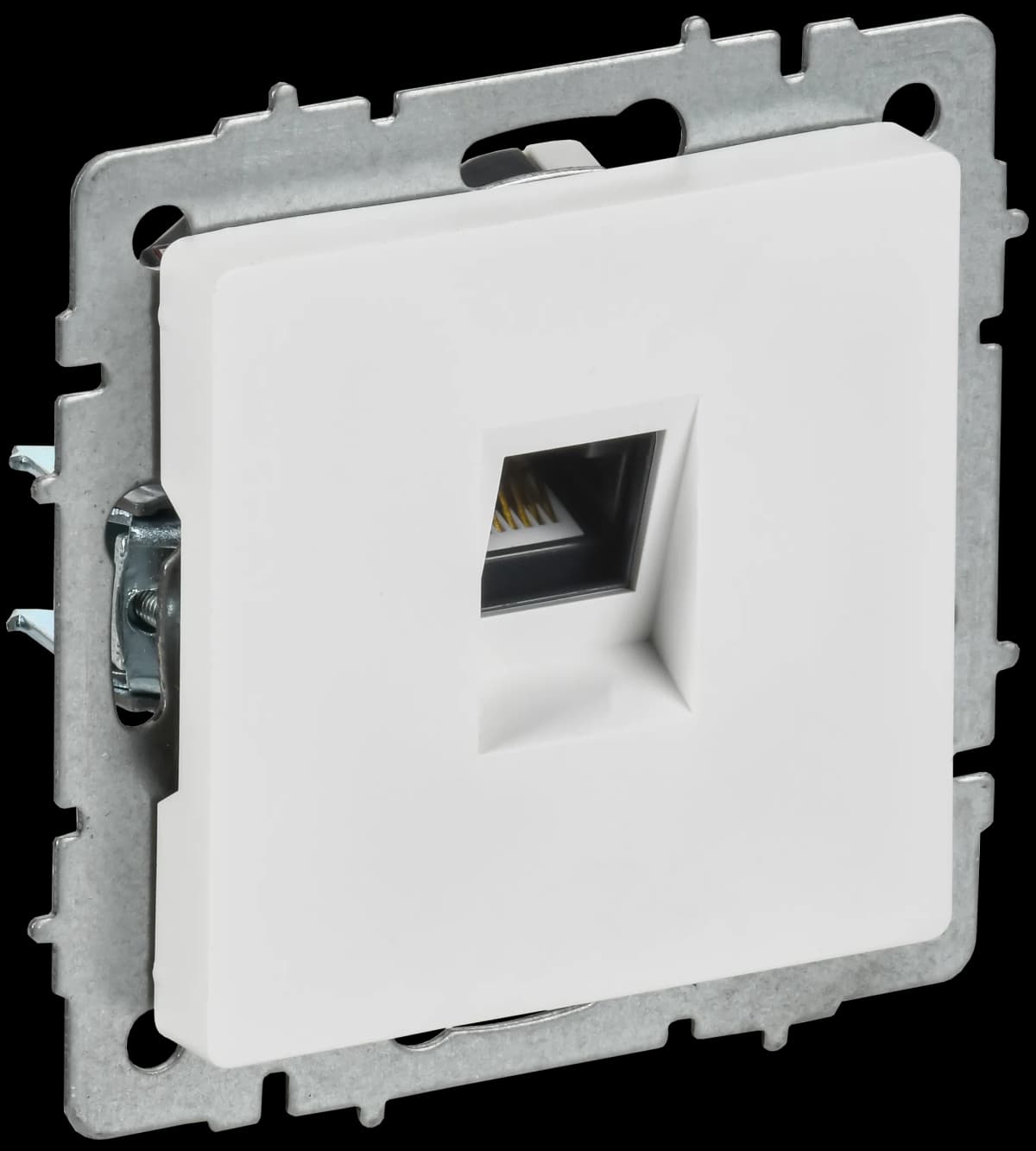 Розетка компьютерная IEK BRITE BR-K10-1-K91 (белый арктический)