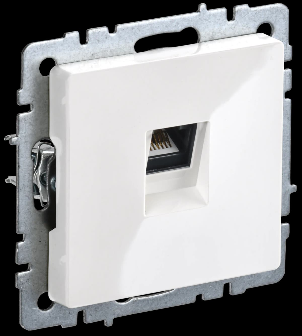 Розетка компьютерная IEK BRITE BR-K10-2-K01 (белый)