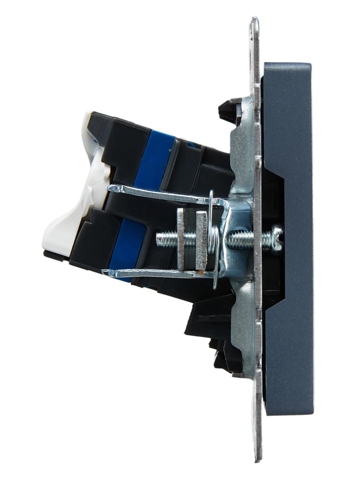 Розетка компьютерная IEK BRITE BR-K10-2-K35 (маренго), фото 3