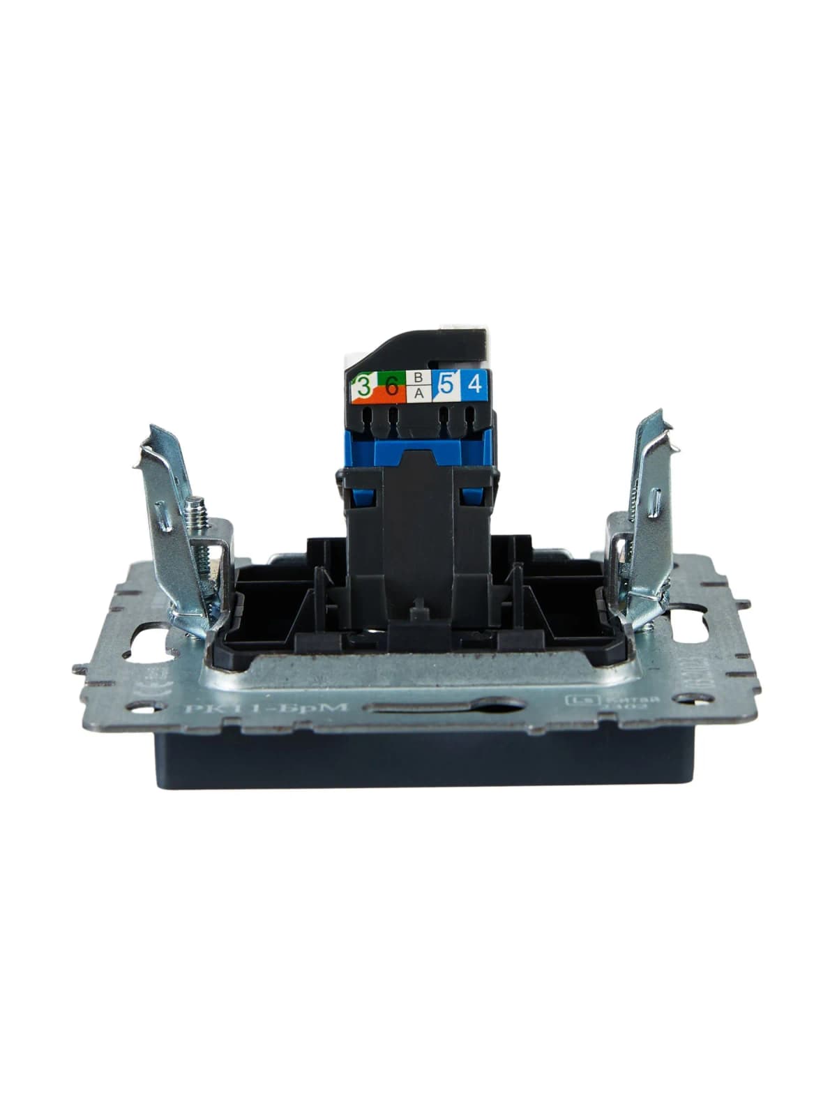 Розетка компьютерная IEK BRITE BR-K10-2-K35 (маренго), фото 4