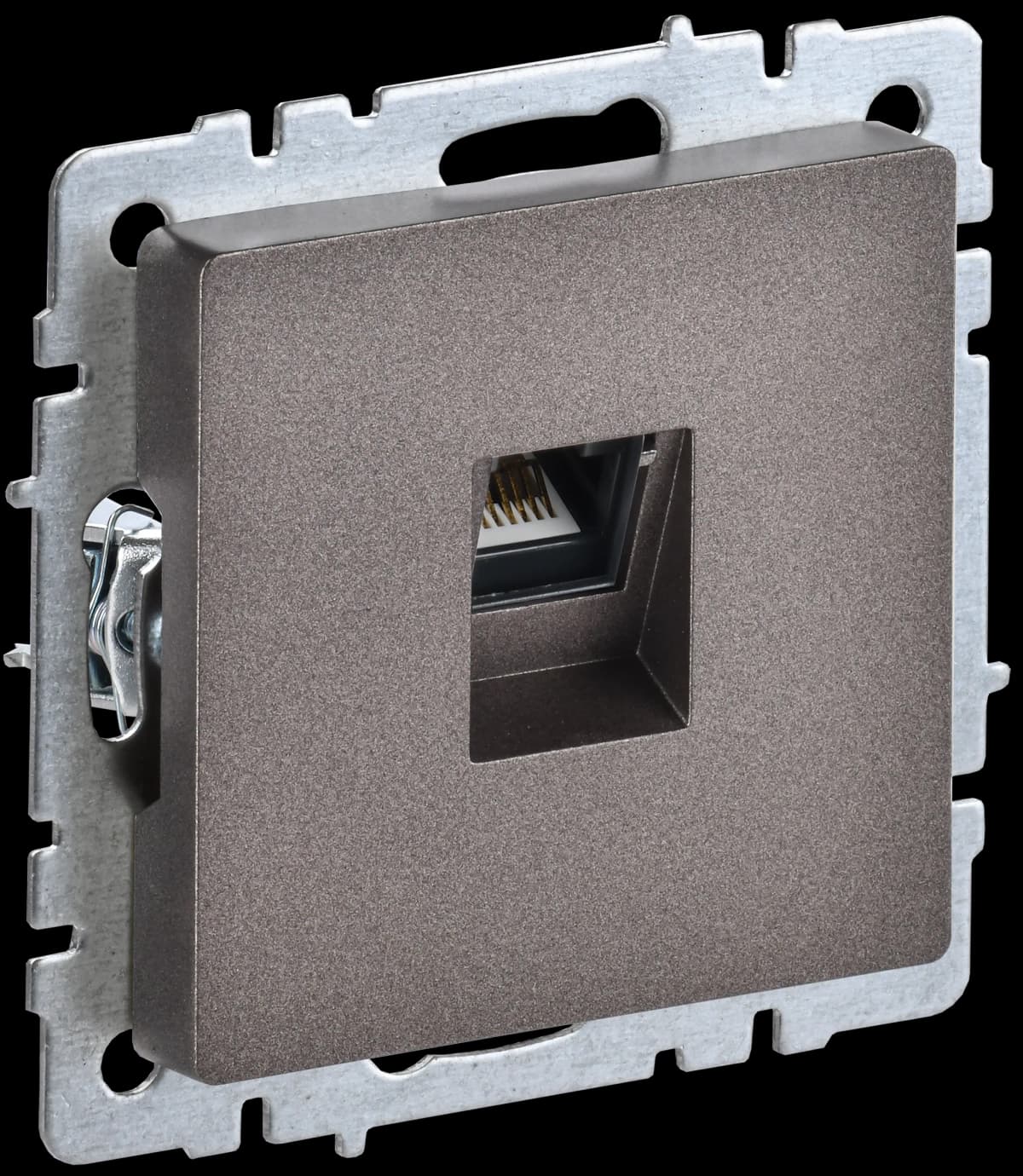 Розетка компьютерная IEK BRITE BR-K10-2-K45 (бронза)