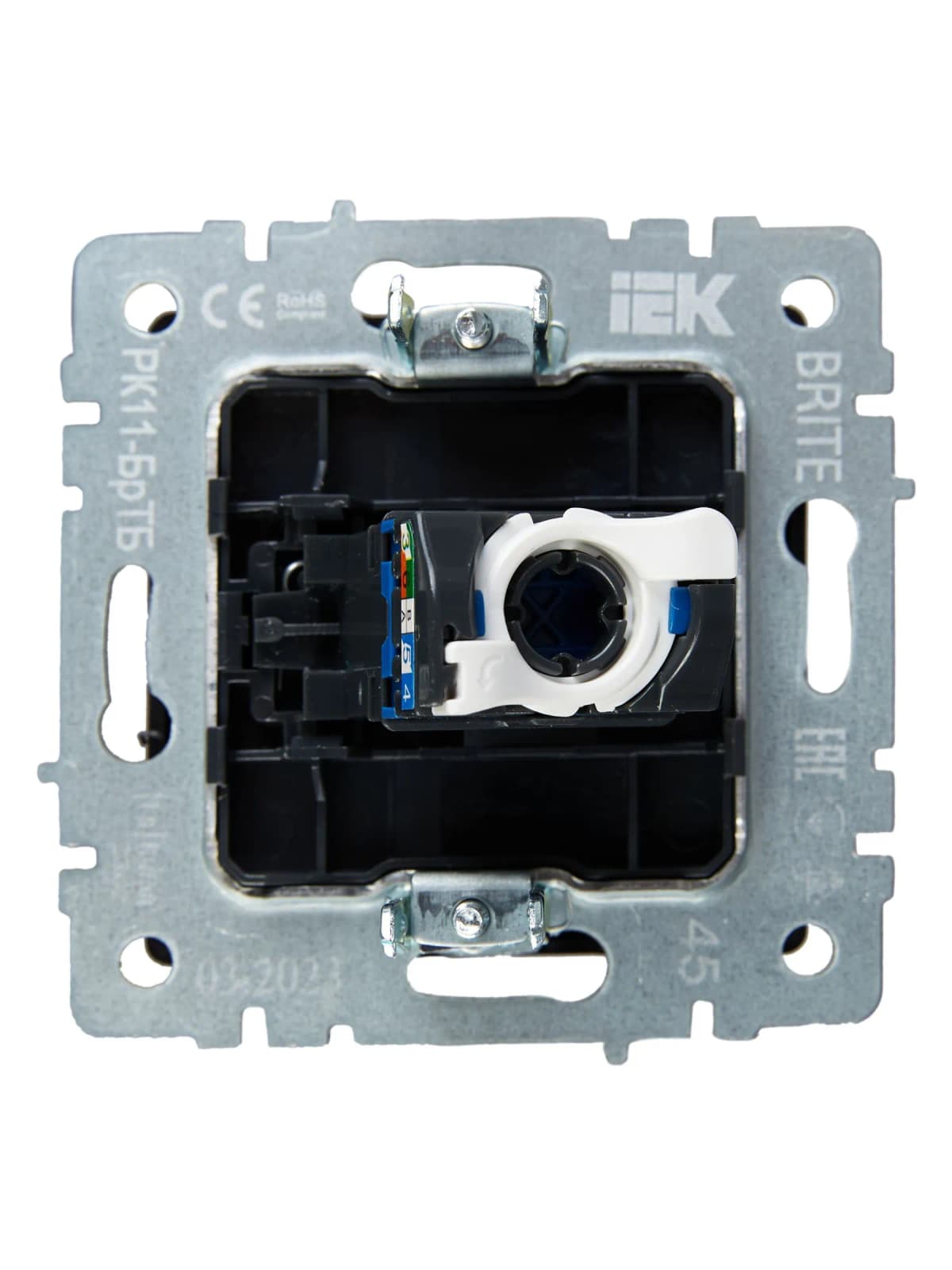 Розетка компьютерная IEK BRITE BR-K10-2-K45 (бронза), фото 4