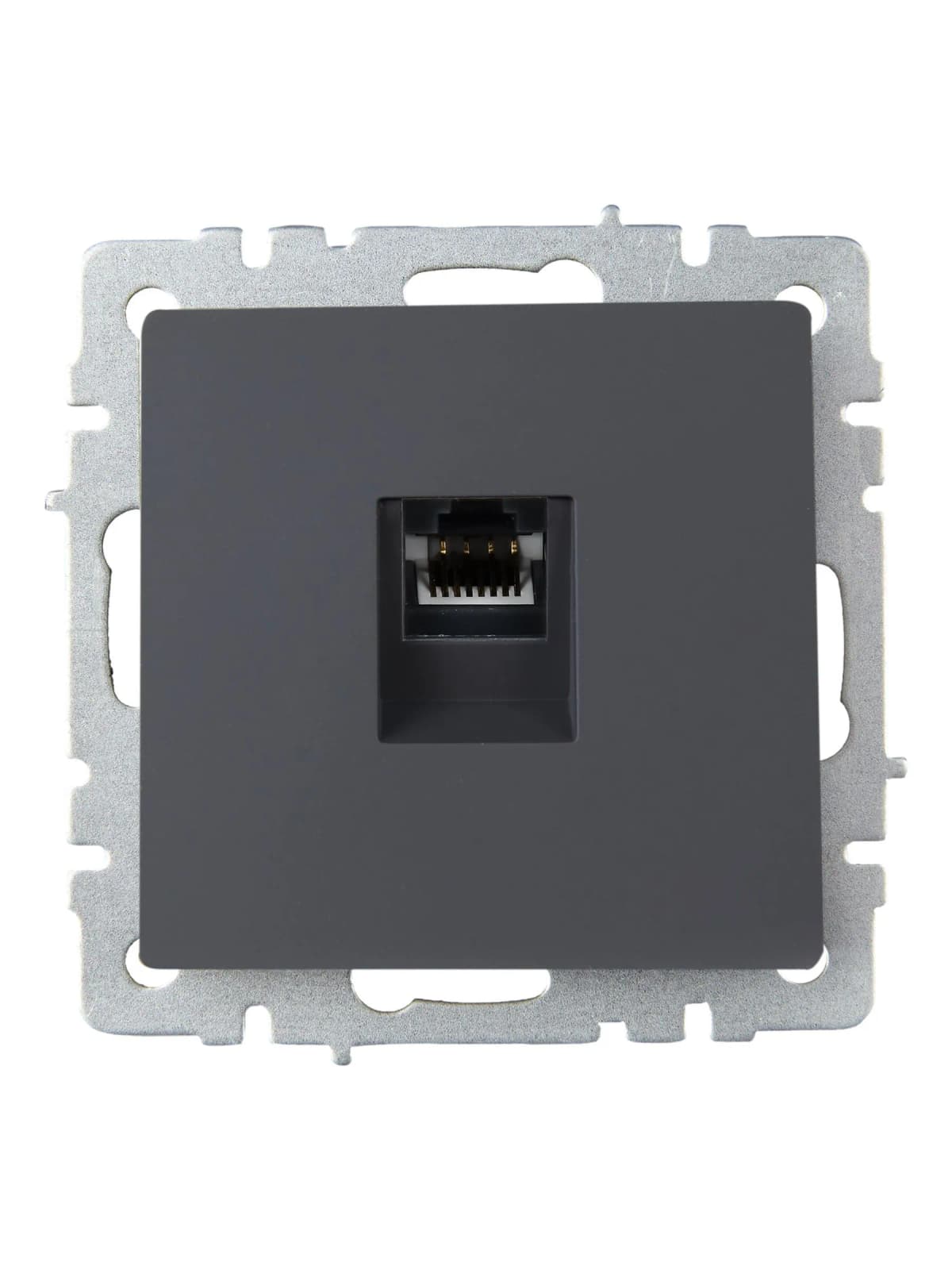 Розетка компьютерная IEK BRITE BR-K10-2-K53 (графит), фото 3