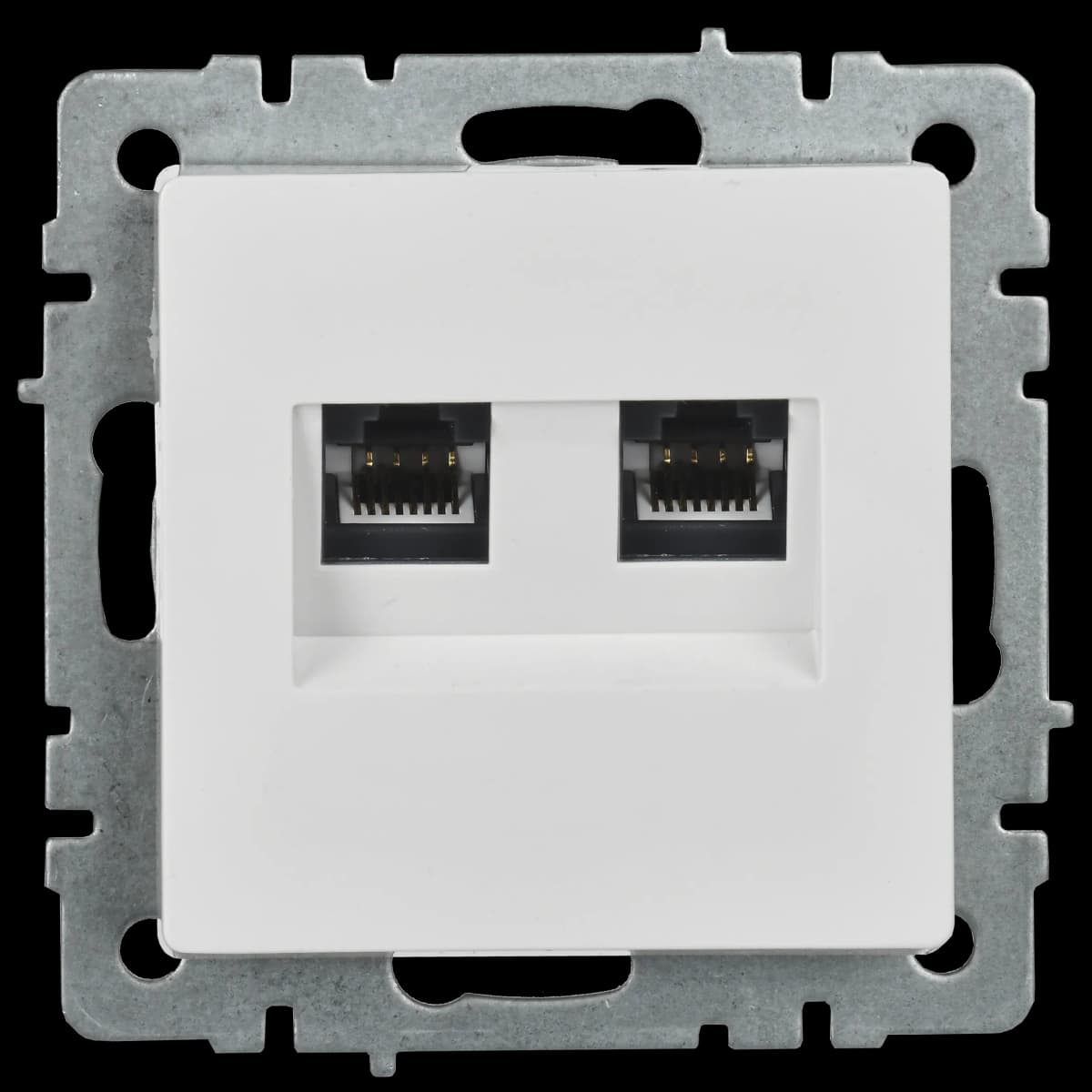 Розетка двойная компьютерная IEK BRITE BR-K20-1-K01 (белый), фото 4