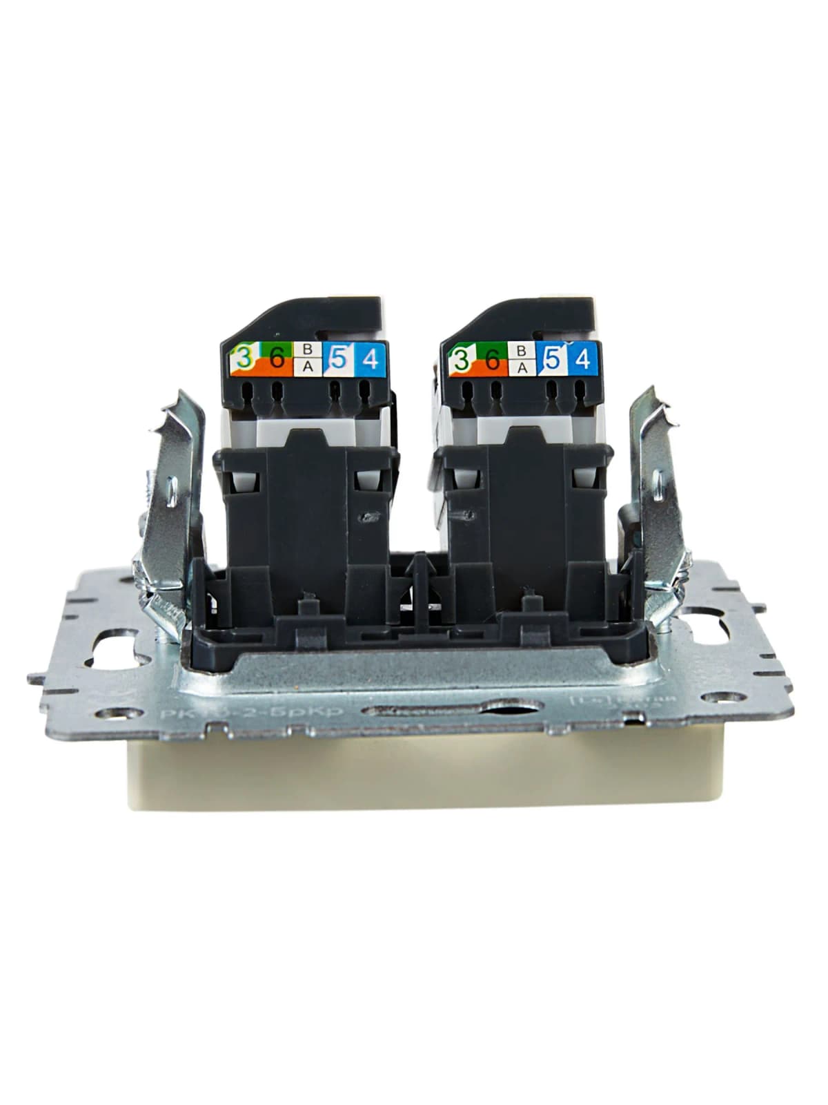 Розетка двойная компьютерная IEK BRITE BR-K20-1-K10 (бежевый), фото 2
