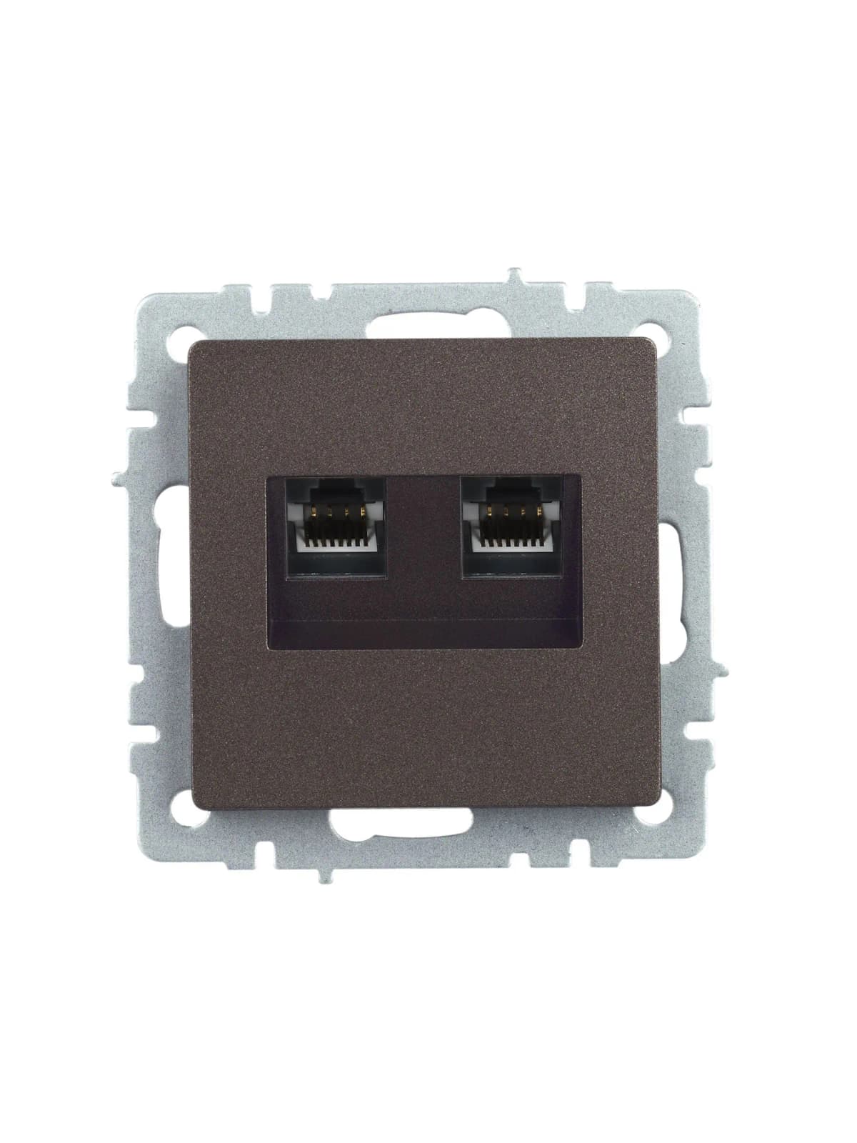 Розетка двойная компьютерная IEK BRITE BR-K20-1-K45 (бронза), фото 4