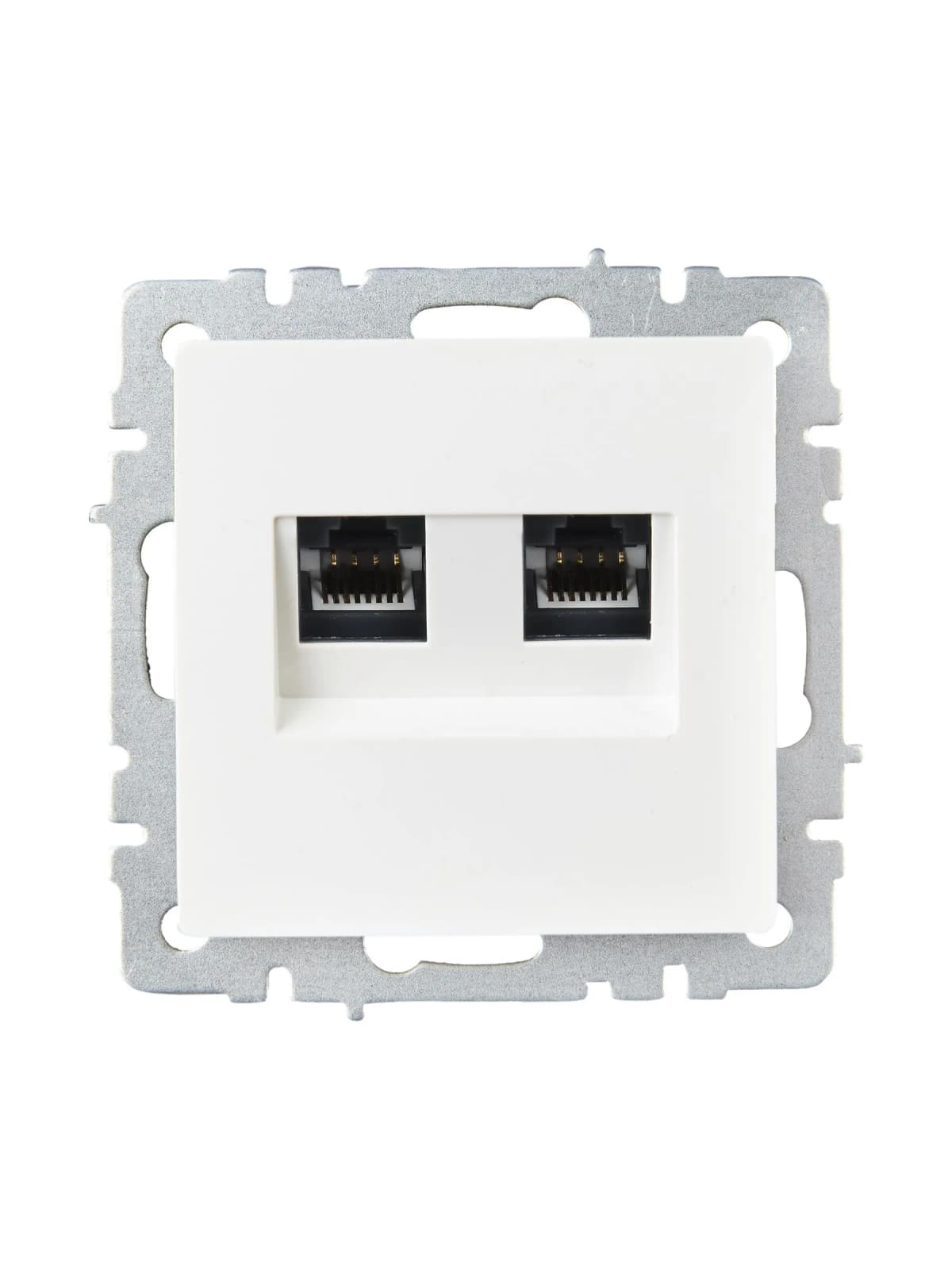 Розетка двойная компьютерная IEK BRITE BR-K20-2-K01 (белый), фото 4