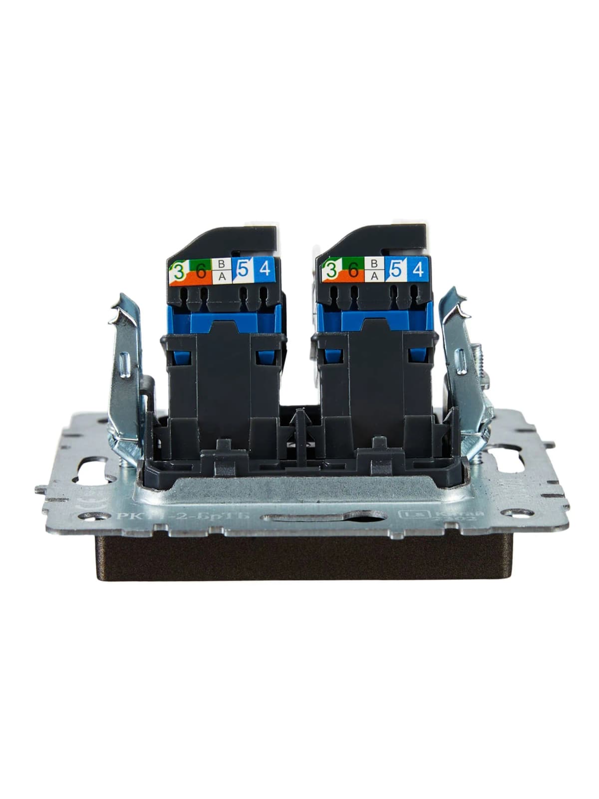 Розетка двойная компьютерная IEK BRITE BR-K20-2-K45 (бронза), фото 3