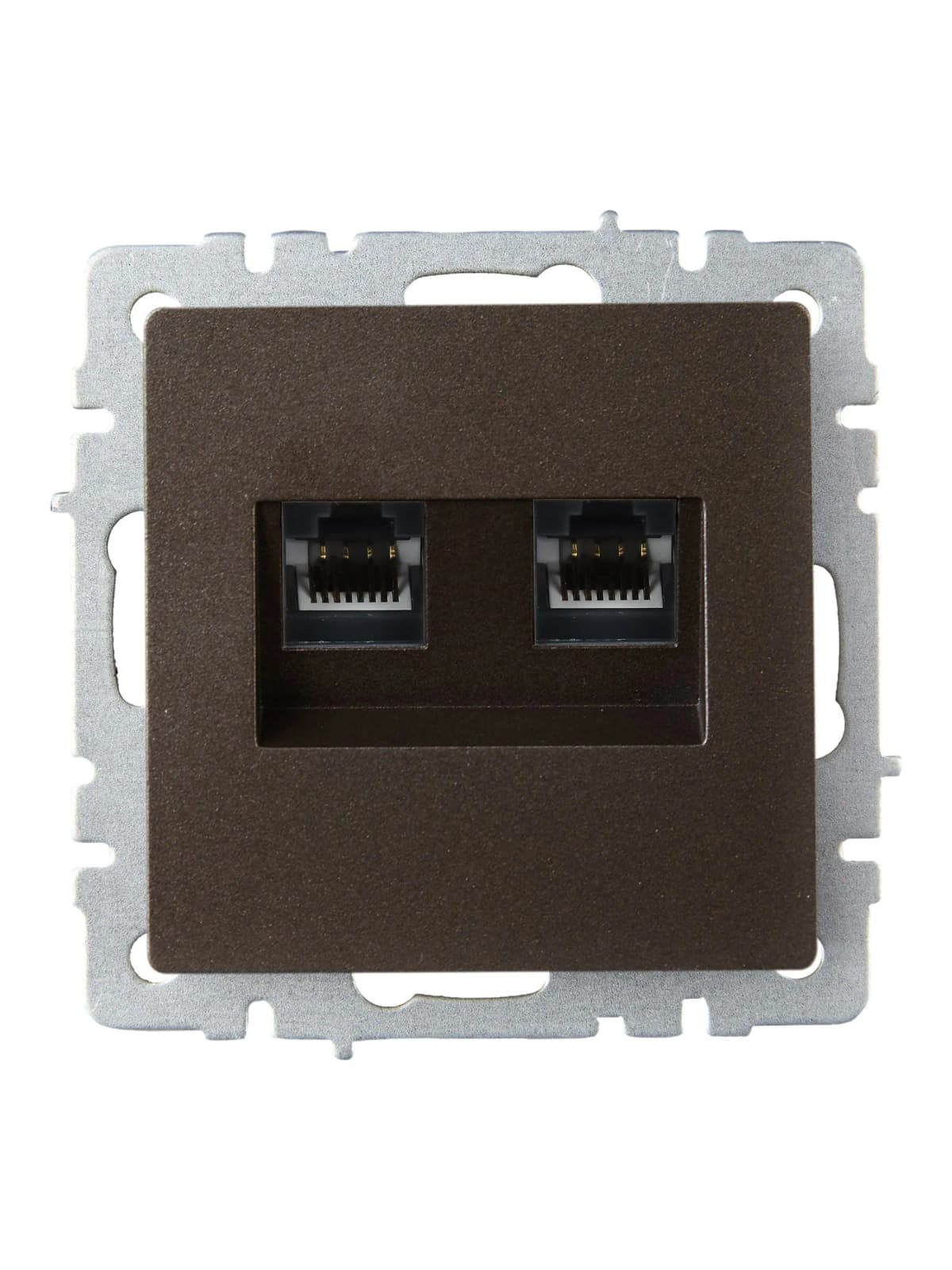 Розетка двойная компьютерная IEK BRITE BR-K20-2-K45 (бронза), фото 4