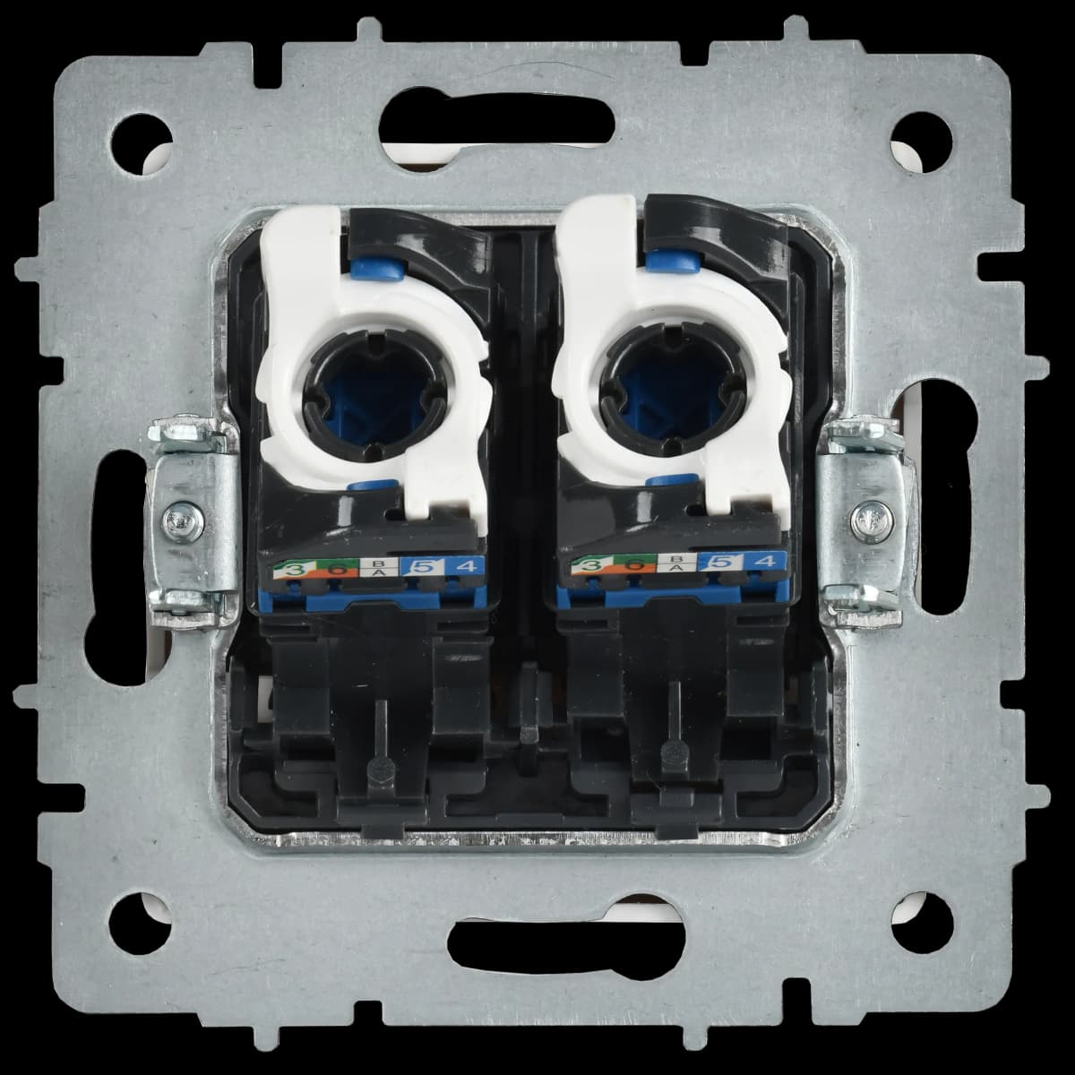 Розетка двойная компьютерная IEK BRITE BR-K20-2-K91 (белый арктический), фото 3